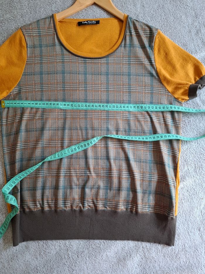 Tunique Betty Barclay t.42-44 quasi neuf, coton/viscose, dimensions disponibles - photo numéro 15