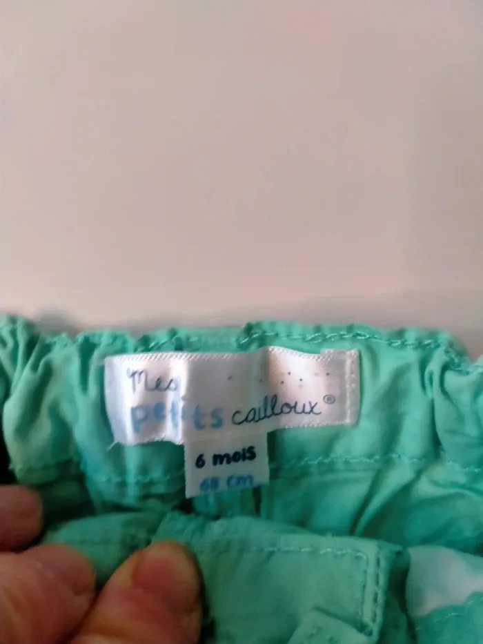 Lot de 2 shorts bébé Marque Mes Petits Cailloux - photo numéro 6