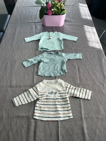 Lot 3 t-shirt 3 mois