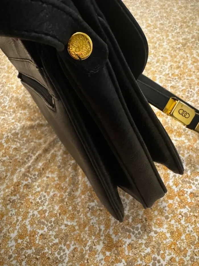 Sac pourchet cuir vintage année 80 - photo numéro 8