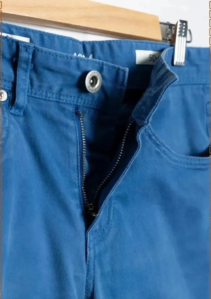 Pantalon chino bleu Galeries Lafayette – Taille 40 - photo numéro 6