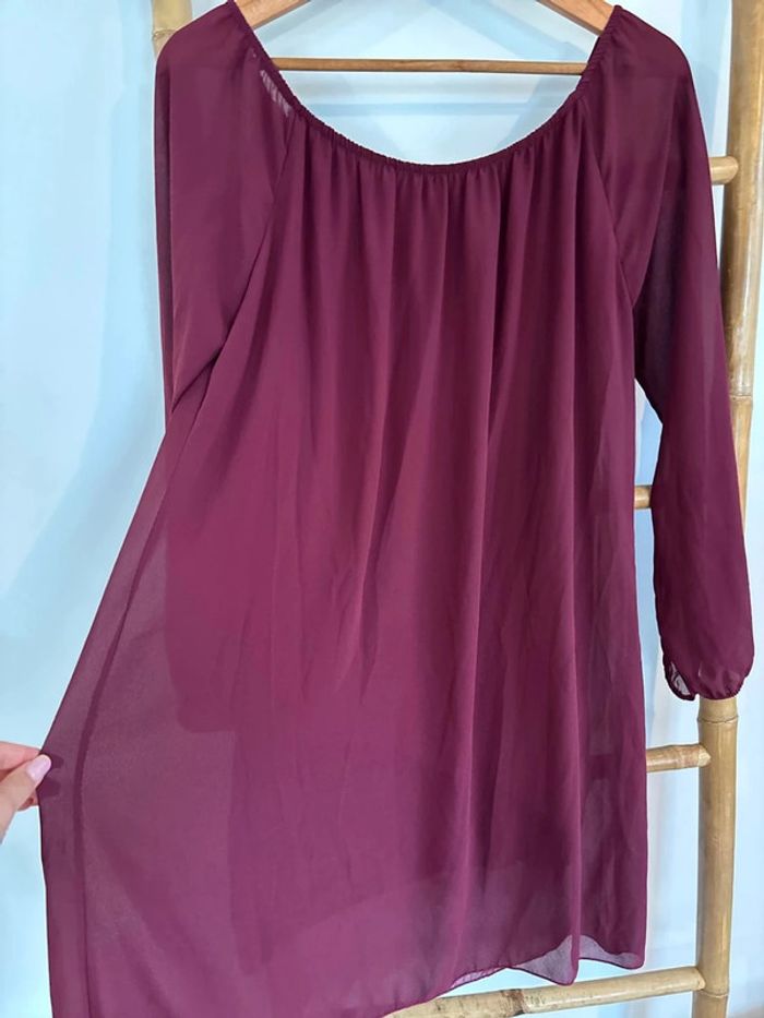 Robe bordeaux Bohème Hippie - photo numéro 5