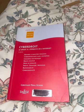 Livre cyberdroit dalloz