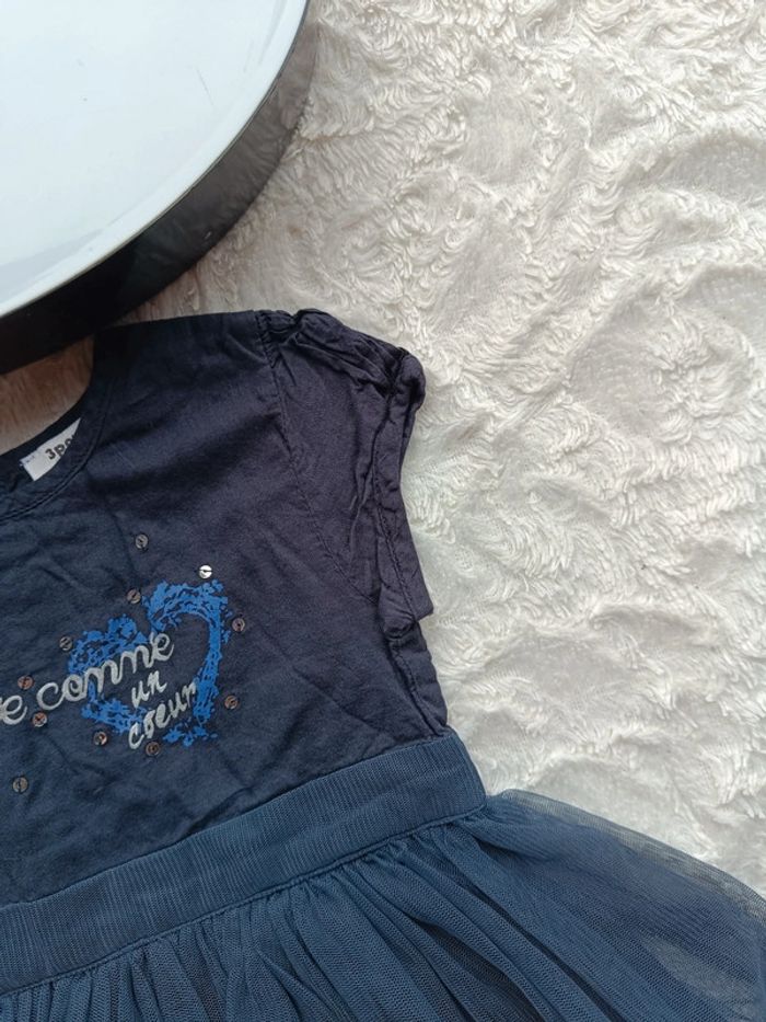 Robe de fête anniversaire mariage Noël Fille 2 ans Jolie comme un cœur tulle 3 pommes - photo numéro 5