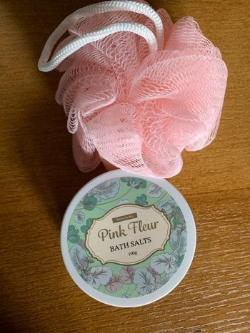 Fleur de douche et sel de bain 