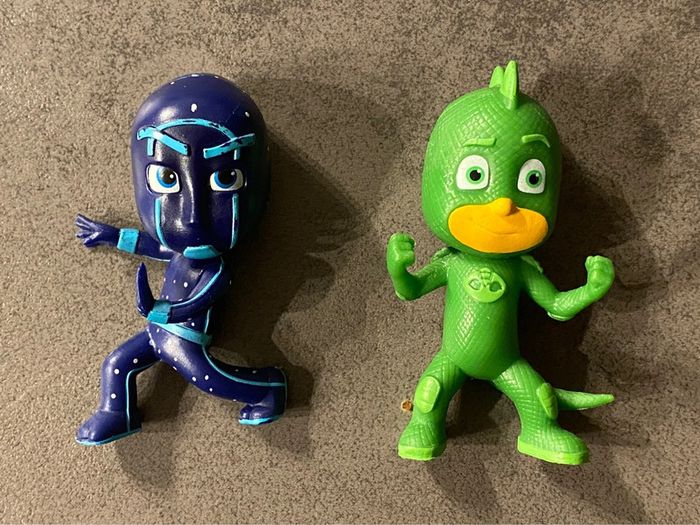 Figurines Glu-Glu + Ninja Pyjamasques