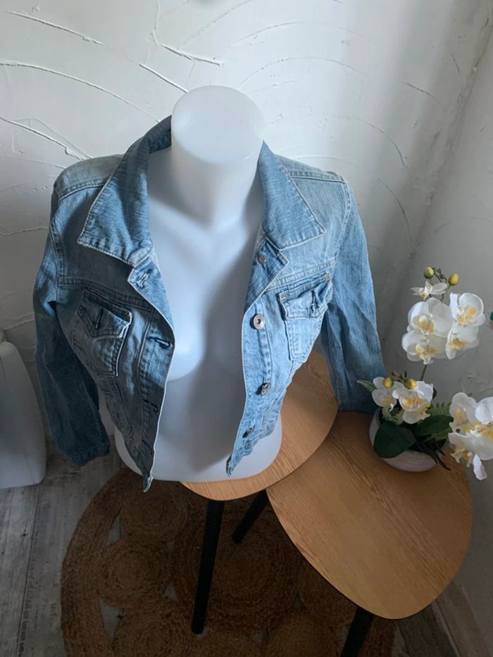 Veste courte en jean Topstudio taille 38