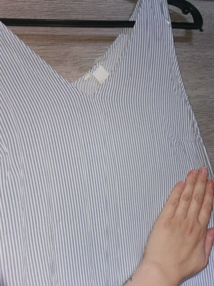 Robe de grossesse longue rayé taille M de chez h&m - photo numéro 2