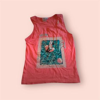 🌺 Débardeur Minnie 8 ans – été léger & coloré 🩷