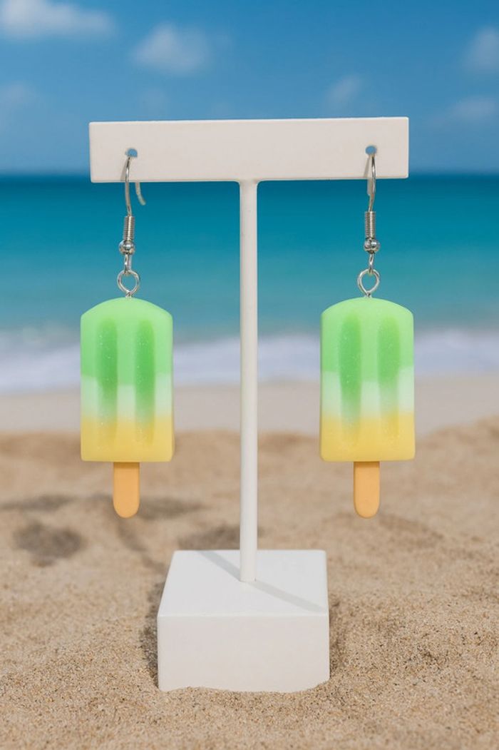 Boucles d’oreilles bâtonnets de glaces