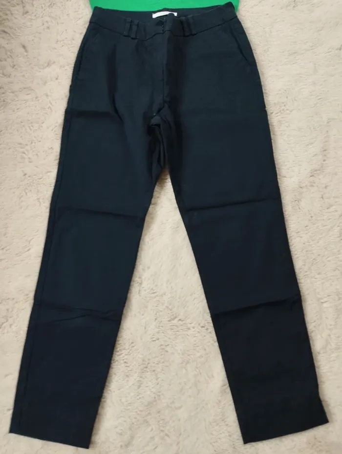 Pantalon chino Bleu marine camaïeu 36 - photo numéro 6