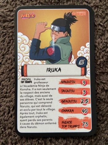 Iruka Naruto top trumps 2024 Burger King