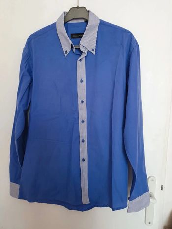 Chemise homme bleu camaleonte taille L 16 41