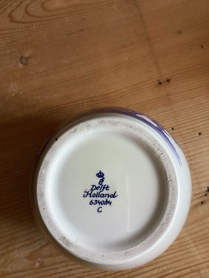 Ancien pot à tabac toeback Delft Hollande - photo numéro 5