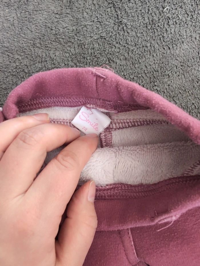Pantalon fille épais 12 mois - photo numéro 2