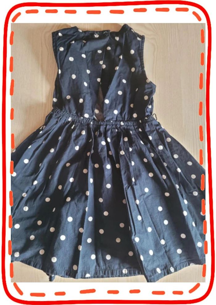 Robe marine a pois blanc - photo numéro 2