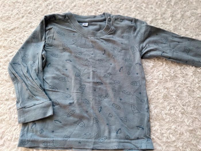 Pyjama fin deux pièces manches longues 12 mois - photo numéro 4