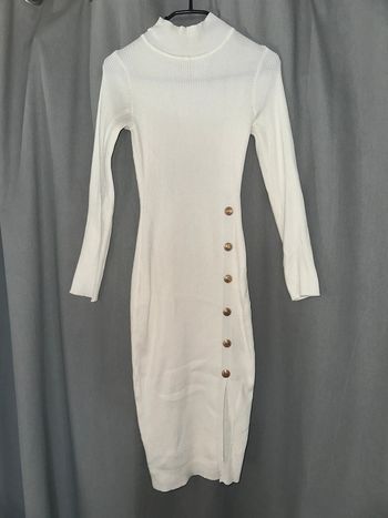 Robe longue Giorgia s/m blanche