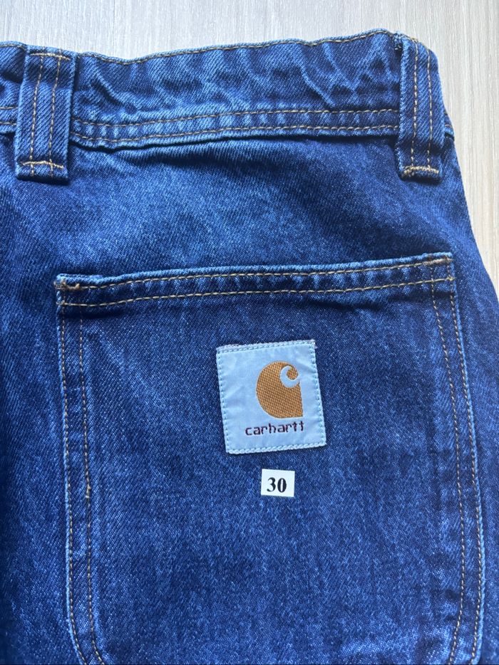 Short Carhartt Single Knee Rework Bleu Marine S / 30 - photo numéro 2