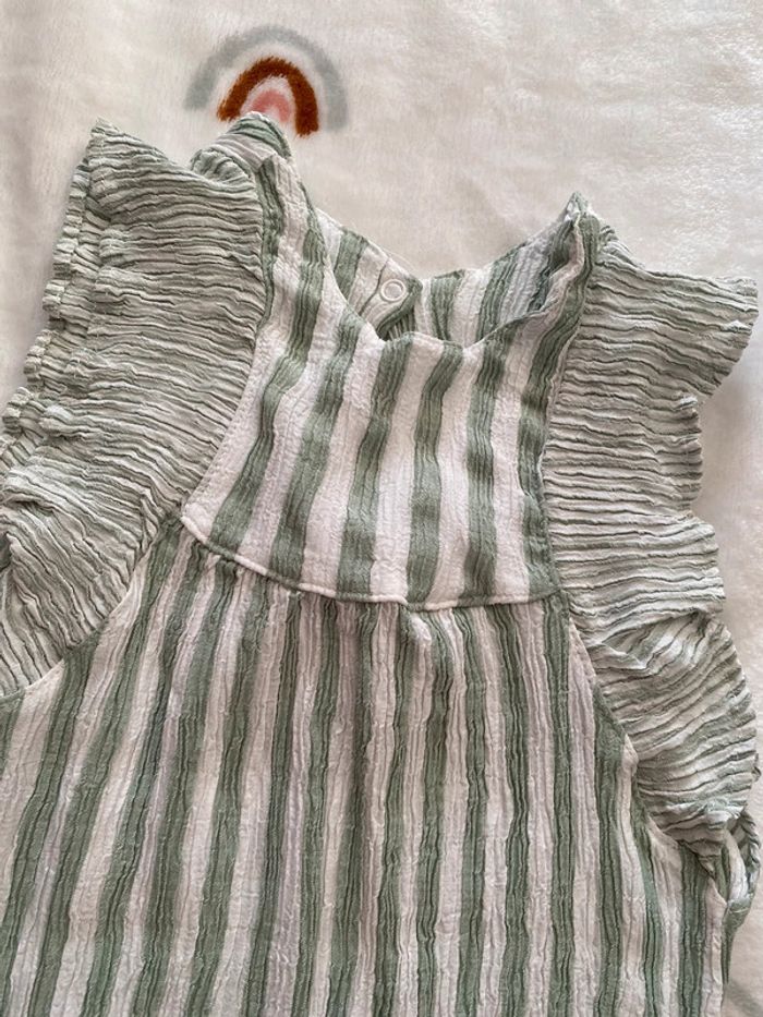 Robe fille rayée à volants 💚 3 ans - photo numéro 3