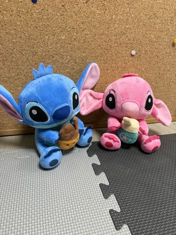 Peluche stitch et angel