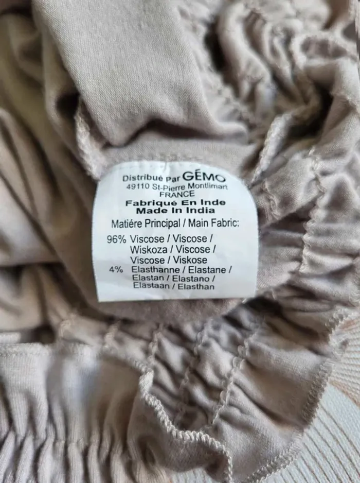 Haut  Femme Vintage  y2k Crème fluide  taille L Straboski - photo numéro 4