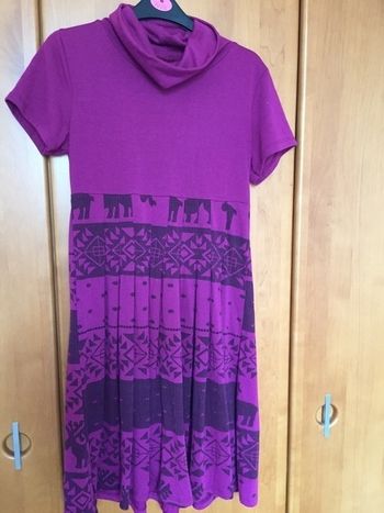 tunique violette avec col roulé