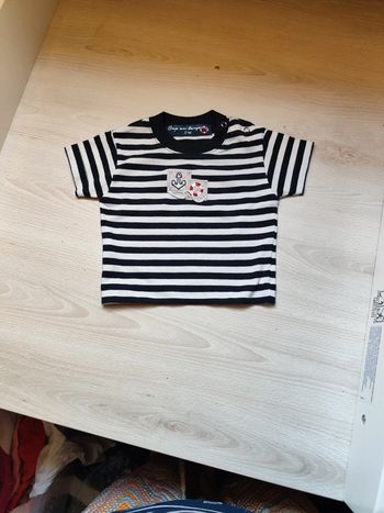 Tee shirt 3 mois marinière