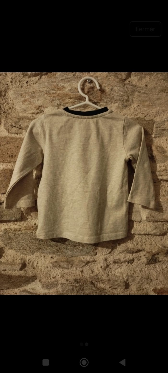 T-shirts manches longues, taille 6 mois, collection 2025 - photo numéro 2