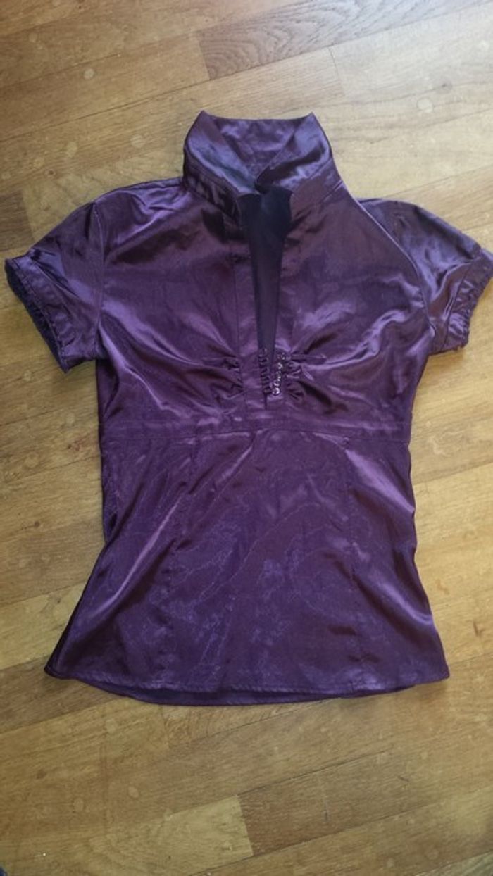 Chemisier Camaieu couleur Prune. - photo numéro 2