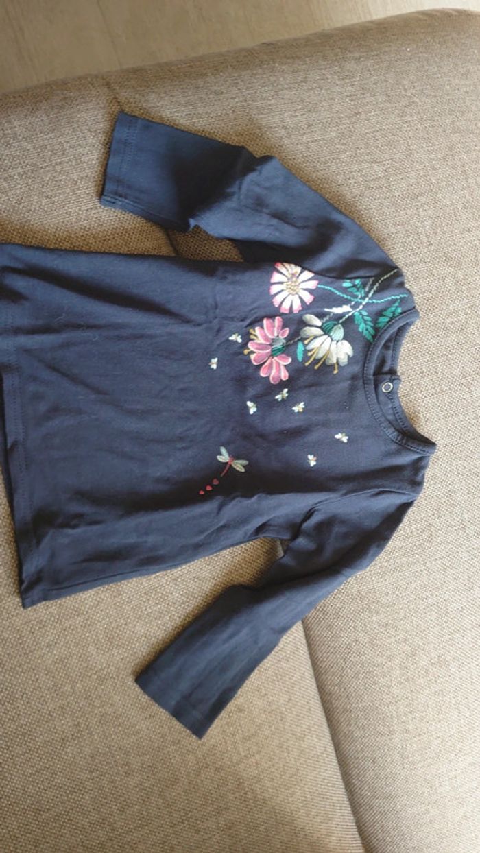 Tee shirt fleurs Catimini - photo numéro 2