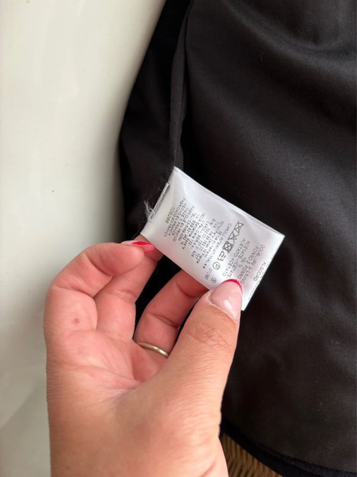 Veste Caroll - comme neuve - bleu très foncé - détails velours sur les manches - taille 42/XL - photo numéro 7