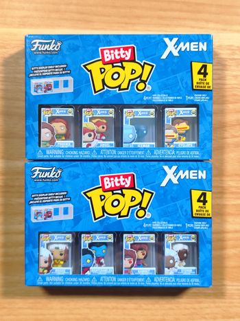 Lot 2 Boîtes Funko Bitty Pop! X-Men - 8 Figurines Mutants