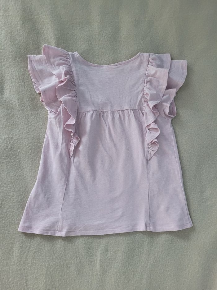 T-shirt zara 6 ans 116 cm à volant - photo numéro 5