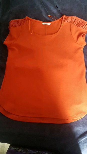 Blouse camaieu orange taille M