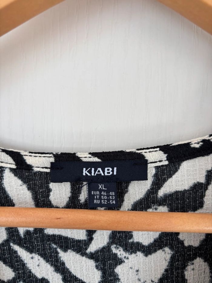 Robe à motif noir et crème - photo numéro 4