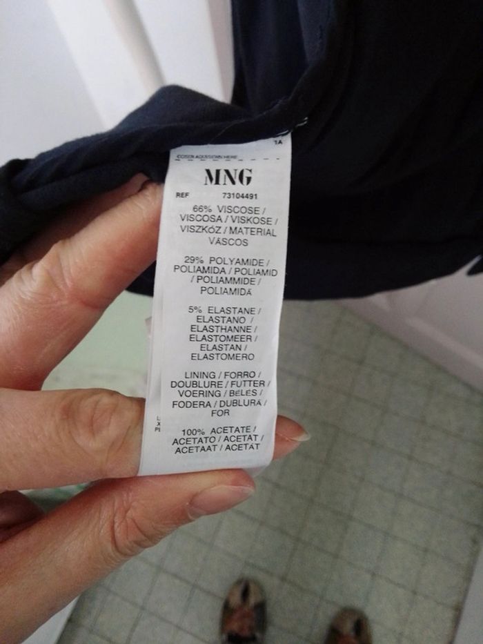 Veste légère Mango, taille L, bleu marine - photo numéro 6