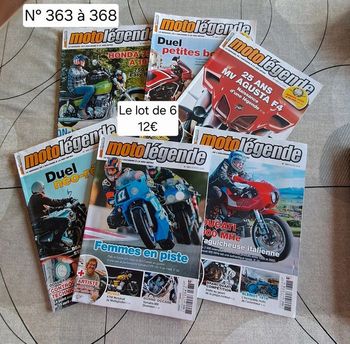 Lot magazines sur les motos *Moto légende*