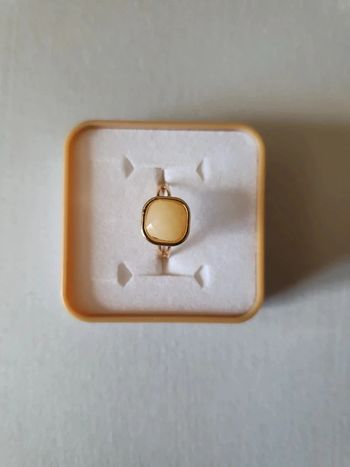 Bague carré nacrée ajustable