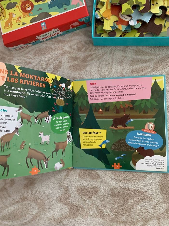 Puzzle et livres animaux - photo numéro 5