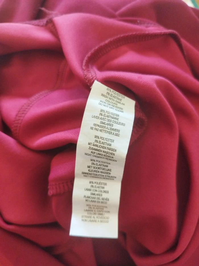 Robe longue évasé rouge bordeaux vintage S/36 - photo numéro 14