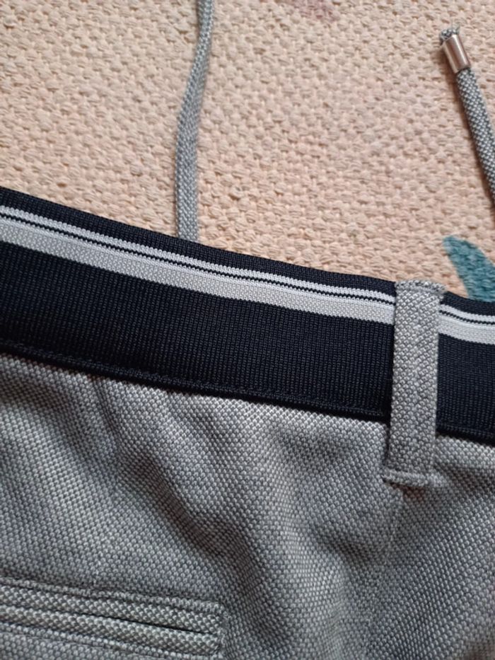 Pantalon gris zara man classe S élastique - photo numéro 11