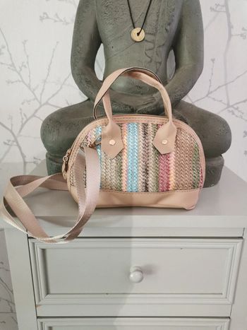 Sac en paille coloré
