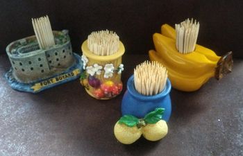 Lot de 4 supports avec cure-dents