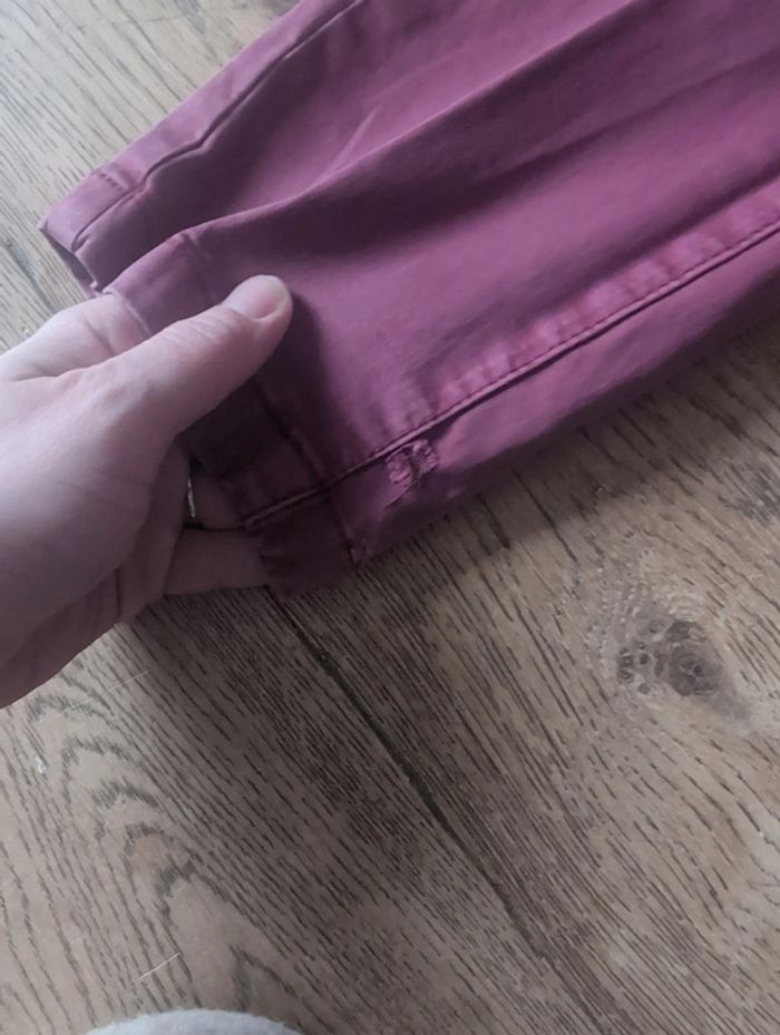 Pantalon Chino Cyrillus 9 ans bordeaux - photo numéro 5