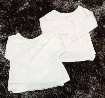Lot 2 gilets cache cœur en coton 1 mois