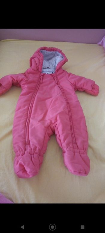 Combi pilote rose taille 3 mois Petit bateau