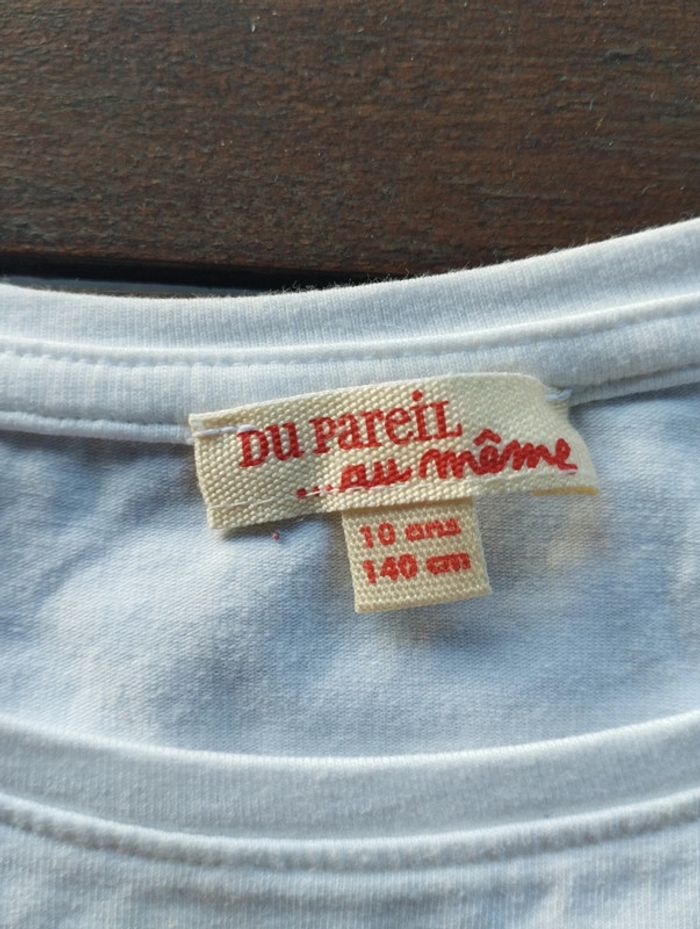 Beau petit tee shirt blanc la fillette au toucan - photo numéro 3