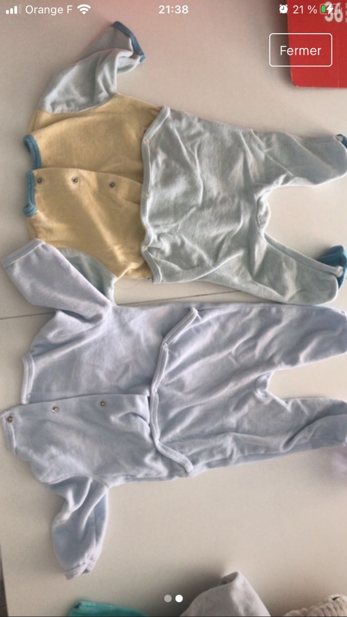 Lot de 2 pyjamas 6 mois - photo numéro 2