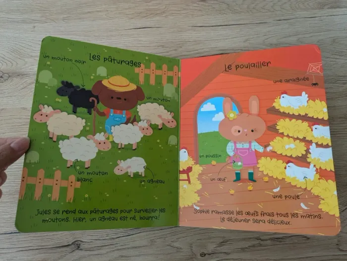 Livre carton jeune enfant La Ferme - photo numéro 7